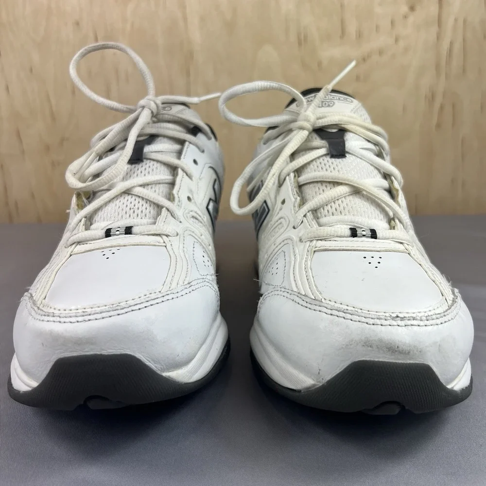 New Balance 409 Men's 9.5 4E Extra Wide White Leather Sneakers MX409WG2